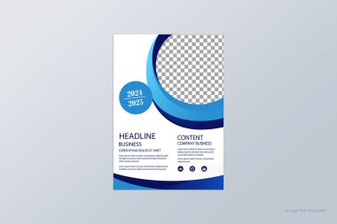İş konferansı broşürü ya da çevrimiçi canlı webinar ve şirket broşürü.