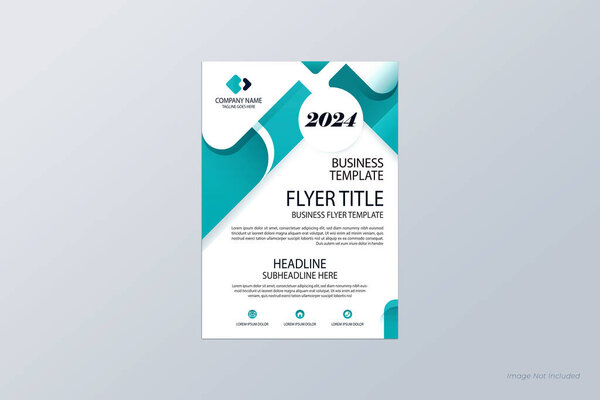 Folleto Del Cartel Mínimo Diseño Del Volante Diseño Plantilla Vector — Vector de stock