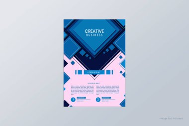 Soyut iş ilanı şablonu ve şirket broşürü tasarımı