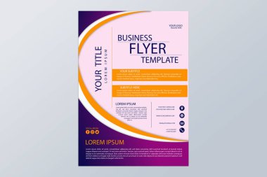 Soyut meşguliyet broşürü profesyonel tasarım