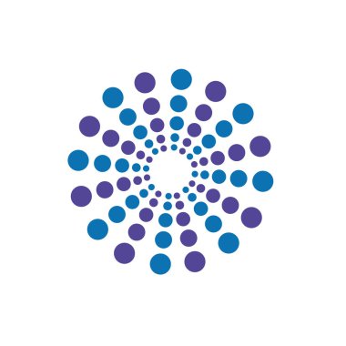 halftone daire noktalar vektör