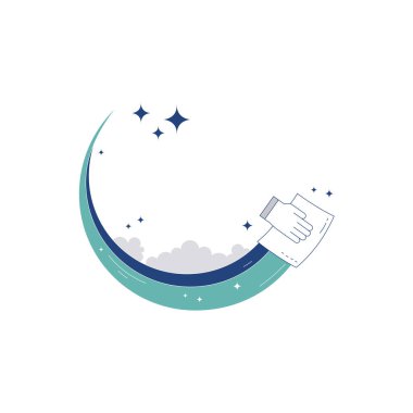 Logo vektör şablonu tasarımı temizleniyor