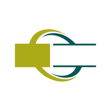 İlk çember logo vektör tasarım şablonu Pro Vektör