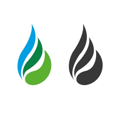  su damlası Logo Şablonu Pro Vektörü