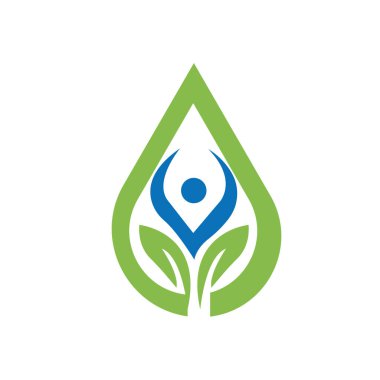 su damlası Logo Şablonu vektör çizimi tasarımı