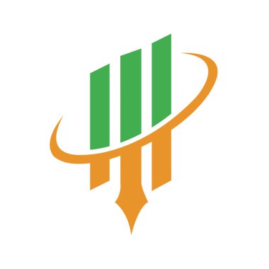 Büyüme Soyut Logo Menkul Kıymetler, Clipart ve Resimler