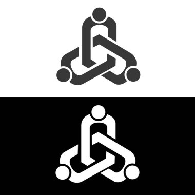 Chein link simge devresi ve topluluk logosu konsepti