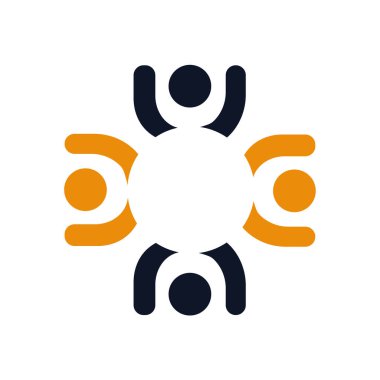 logo insan sağlığı topluluğu tasarım vektörü