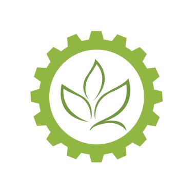 Yeşil yaprak logosu, sürdürülebilirliği ve doğayı sembolize eden, güneşli bir arkaplan üzerine kurulur, minimalist bir logo oluşturur.