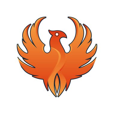 Phoenix logo tasarım vektörü Logo Tasarımı Teknoloji Şirketi Pro Vector için