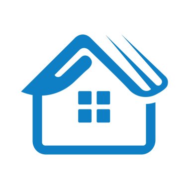  Minimalist Ev logosu tasarımı illüstrasyonu