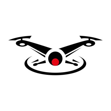 Drone logo tasarım vektörünü içeren Teknoloji Simgesi Paketi.