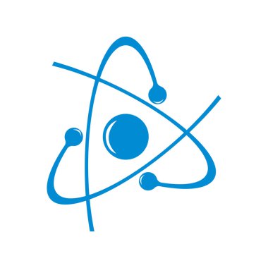 Molekül vektörü gerçekçi molekül. - Bilim. Eğitim Logosu Tasarımı