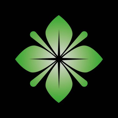 Fresh Green Grass Material Design Leaf green ornament design and symbol vector template