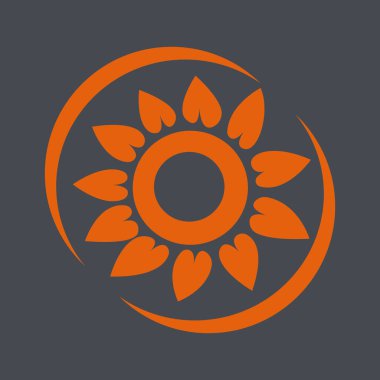 Vektör Tasarımı Calendula Simgesi Şekil Vektör Tasarımı Ayçiçeği Tereyağı Simgesi Biçimi