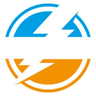 Şimşek elektrik logosu Elektrik servis logosu tasarım konsepti ikon tasarım vektörü.