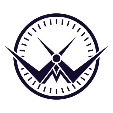 Logo tasarımını izle dünya haritası grunge Hız metre simgesi tasarım vektörü logosu