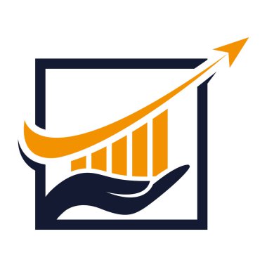 Finans Şirketi, İş Büyümesi veya Veri Analizi Markası İçin Asgari Büyüme Oku Logosu Tasarımı