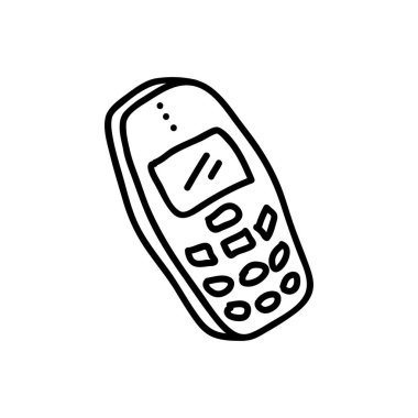 El Yazması Mobil Simge - Temiz, Minimalist Tasarım İçin Siyah & Beyaz Tasarım