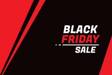 Stunning Black Friday Banner Design with Bold Black and Red Colors to Highlight Massive Discounts and Sales! clipart