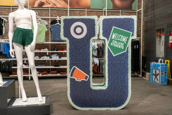 stock image New York NY USA-July 25, 2024 Back-to-school display in a Target store in Herald Square in New York