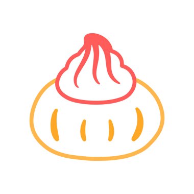 Çizgi Sanatında Buzlu Mücevher Bisküvisi Klip Sanatı Geleneksel Atıştırmalık Kurabiyeleri Çizimi. Çizgi film vektör çizimi beyaz arkaplanda izole edildi