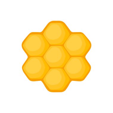 Cute honeycomb drawing icon clip art hexagon cells doodle vector illustration isolated on transparent background clipart