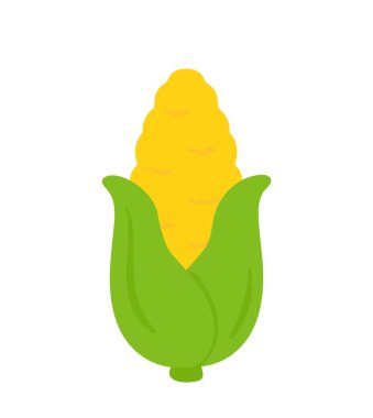 Tatlı mısır ikonu klibi çizgi film animasyon sebze çizimi çocuk ve çocuk için meyve, sebze ve alfabe öğrenmek için kitap tasarımı