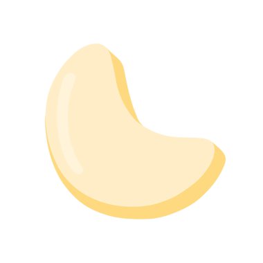 Kue Putri Salju Endonezya Geleneksel Tatlı Kurabiyesi Bayram Al Fitr Flat Doodle Simgesi Logosu. Çizgi film vektör çizimi beyaz arkaplanda izole edildi