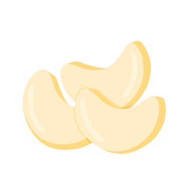 Kue Putri Salju Endonezya Geleneksel Tatlı Kurabiyesi Bayram Al Fitr Flat Doodle Simgesi Logosu. Çizgi film vektör çizimi beyaz arkaplanda izole edildi