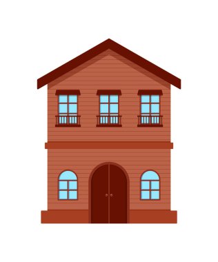 Şeffaf arkaplanda ev inşa vektör çizimi izole edildi