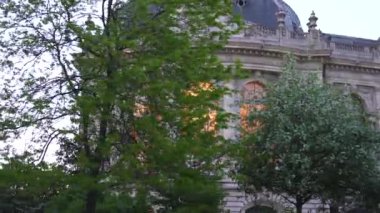 Paris, Fransa Jardin du Petit Palais manzaralı. Yüksek kalite 4k görüntü