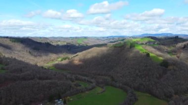 İHA, France Village 4K görüntülerinde çekildi. Yüksek kalite 4k görüntü