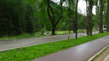 Kasperowy Wierch Dağı 'nın zirvesine giden yol, Zakopane, Polonya. Yüksek kalite 4k görüntü