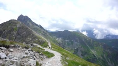 Yokuş yukarı, Polonya, Zakopane. Kasperowy Wierch. Yüksek kaliteli FullHD görüntüler