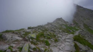 Zirveye giden yol, Polonya, Zakopane. Kasperowy Wierch. Yüksek kaliteli FullHD görüntüler