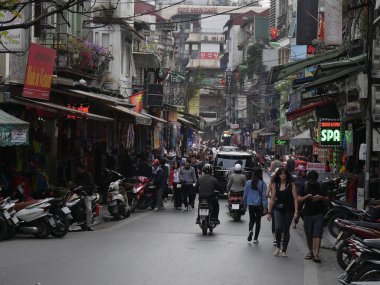 Hanoi 'nin Eski Bölgesi' nde trafik, 36 şirket bölgesi, Vietnam