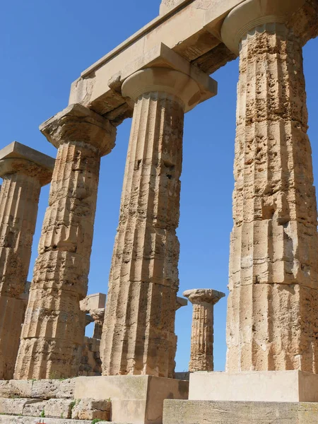 Hera Tapınağı Selinunte Sicilya Talya — Stok fotoğraf