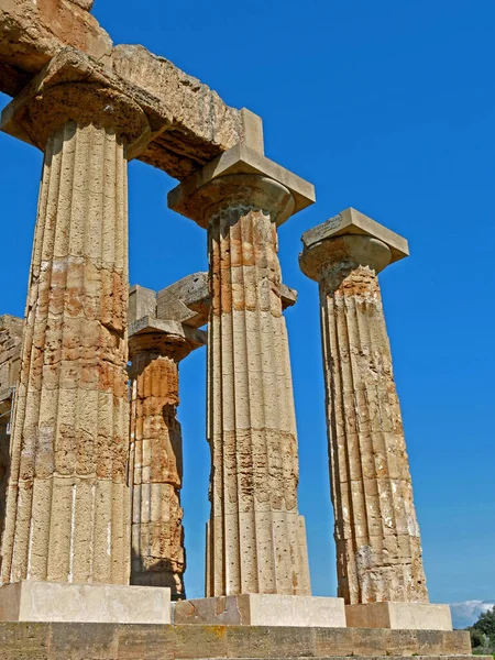 Temple Hera Selinunte Sicília Itália — Fotografia de Stock