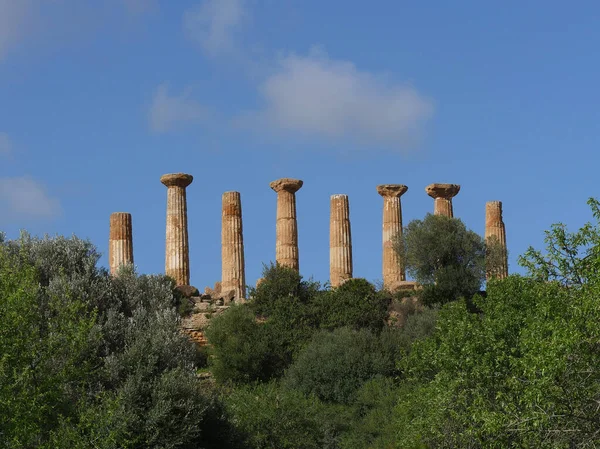 Templo Hércules Tempio Ercole Agrigento Vale Templo Sicília Itália Itália — Fotografia de Stock