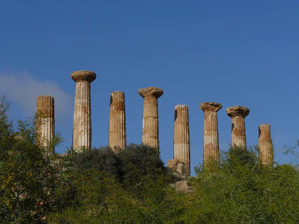 Templo Hércules Tempio Ercole Agrigento Valle Del Templo Sicilia Italia — Foto de Stock