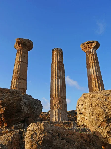 Tempel Des Herkules Oder Tempio Ercole Agrigent Tempeltal Sizilien Italien — Stockfoto