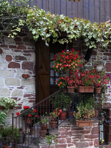 Collonges Rouge Dorf Coreze Frankreich — Stockfoto