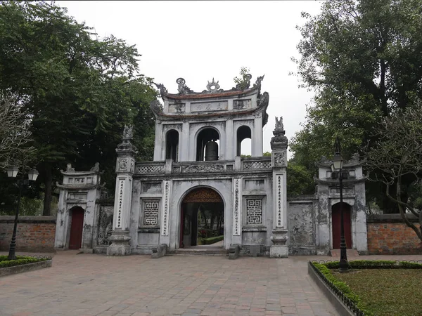 Vietnã Hanói Templo Van Mieu Dedicado Confúsio Construído 1070 — Fotografia de Stock