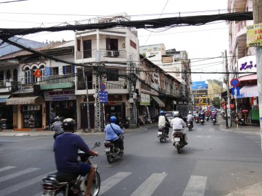 Vietnam, Ho Chi Minh Ville Saigon, Cholon Trafik, Çin Bölgesi
