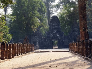 Preah Khan Tapınağı, Siem Reap Eyaleti, Angkor Tapınağı Kompleks Sitesi 1192 yılında Unesco tarafından Dünya Mirası olarak listelendi, 1191 yılında Kral Jayavarman VII, Kamboçya tarafından inşa edildi.