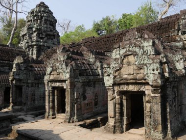 Preah Khan Tapınağı, Siem Reap Eyaleti, Angkor Tapınağı Kompleks Sitesi 1192 yılında Unesco tarafından Dünya Mirası olarak listelendi, 1191 yılında Kral Jayavarman VII, Kamboçya tarafından inşa edildi.