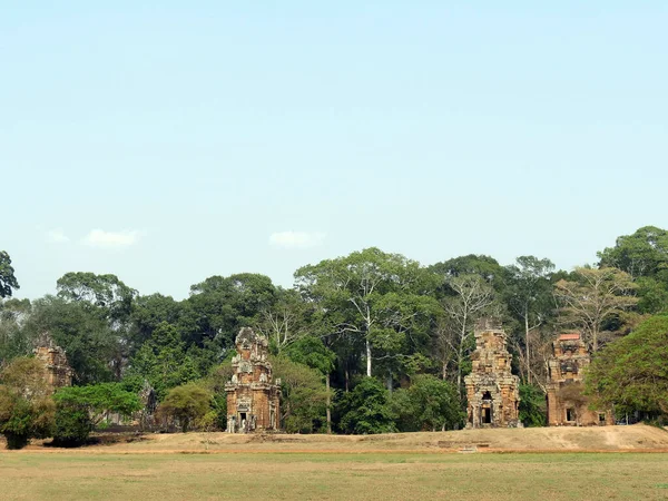 Templos Perto Elephant Bas Relief Siem Reap Province Angkor Temple — Fotografia de Stock