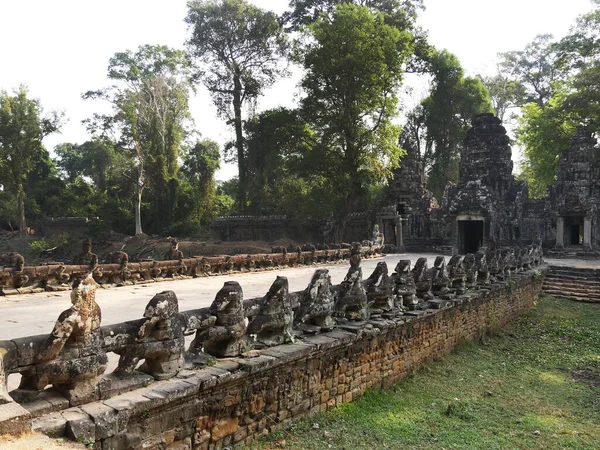 暹粒省柏威汗寺 吴哥寺建筑群遗址 1192年被联合国教科文组织列为世界遗产 由柬埔寨国王贾瓦曼七世建于1191年 — 图库照片