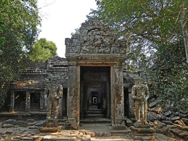 Templo Preah Khan Provincia Siem Reap Complejo Templos Angkor Patrimonio —  Fotos de Stock